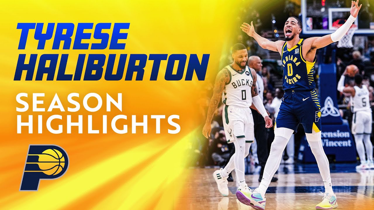 Tyrese Haliburton 2023-24 Season Highlights | Indiana Pacers background
