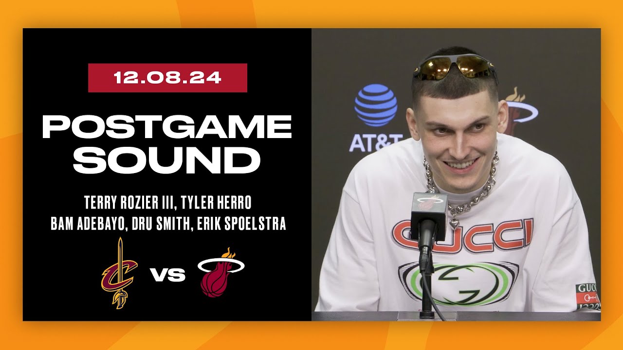 Rozier III, Herro, Adebayo, Smith, Spoelstra | Postgame Interview | December 8, 2024 background
