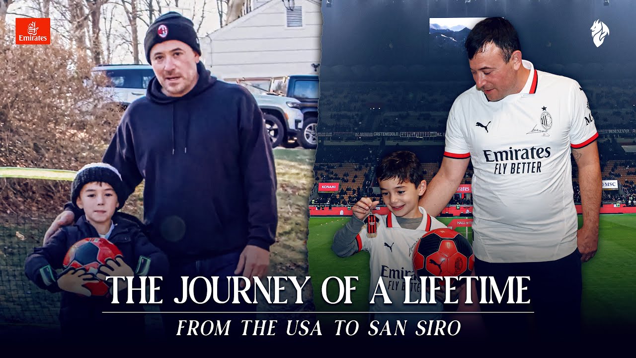 From New York to San Siro: the Journey of a Lifetime for a young Rossonero | @emirates background