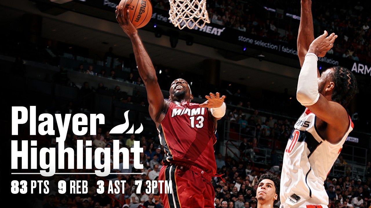 Bam Scores Franchise-Record 83 PTS 💥 | HEAT vs. Wizards | HEAT Highlights | Mar. 10, 2026 background