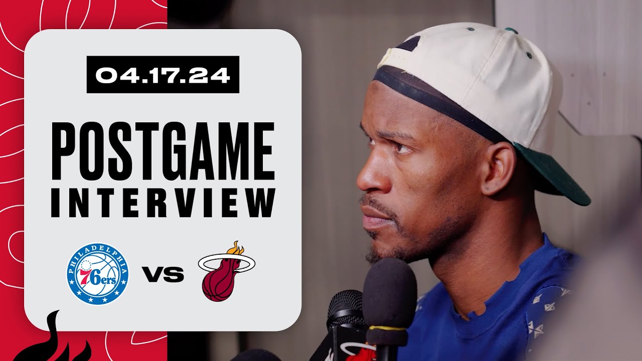 Postgame Interview: Bam Adebayo, Jaime Jaquez Jr., Jimmy Butler background