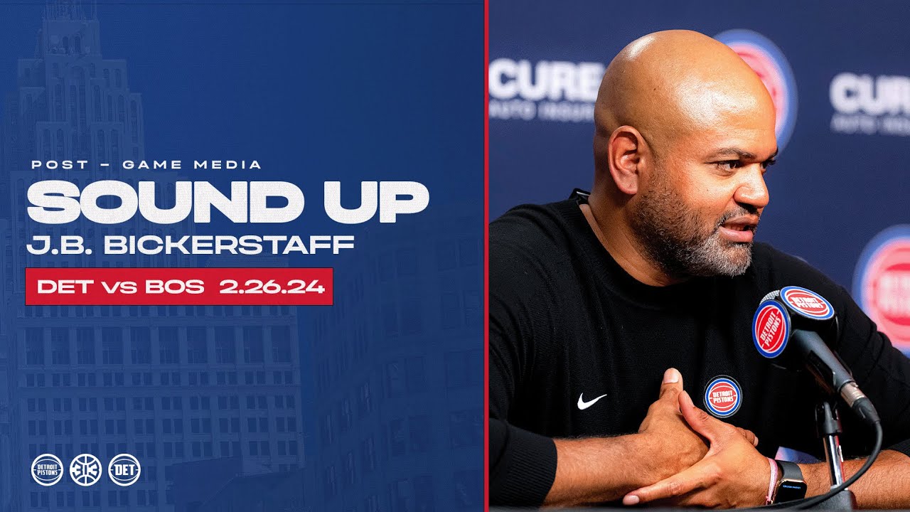 Post-Game Press Conference: JB Bickerstaff | Pistons vs Celtics | 02.26.25 background