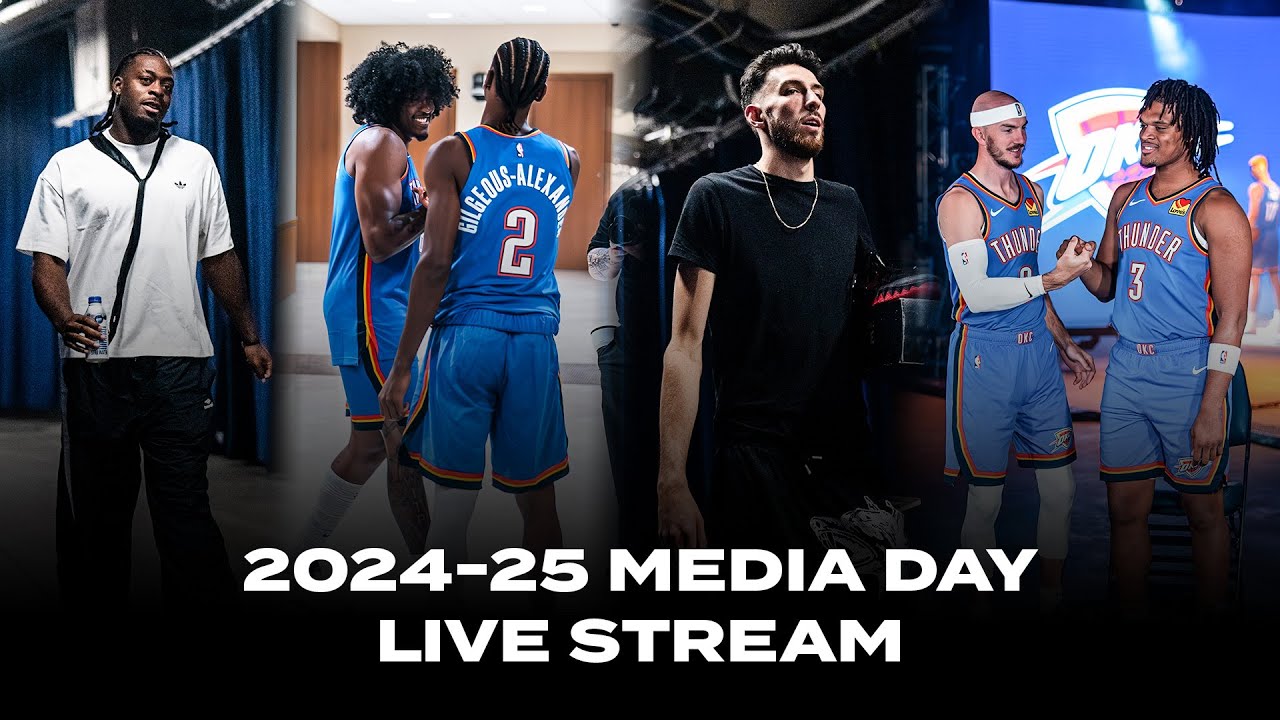 2024-25 OKC Thunder Media Day Live Stream Replay | Player Interviews, Behind-the-Scenes + More