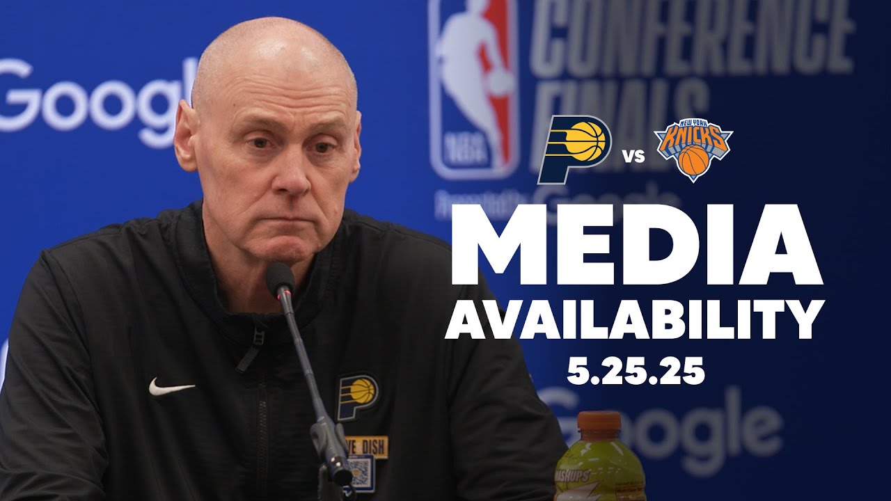 Indiana Pacers Postgame Media Availability at New York Knicks (Game 3) | May 25, 2025 background