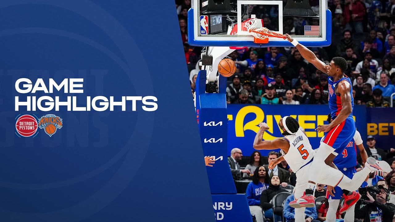 Full Game Highlights l Detroit Pistons vs New York Knicks background