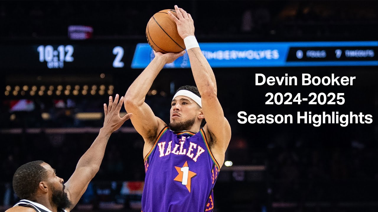Devin Booker 2024-2025 Season Highlights and Best Plays | Phoenix Suns background