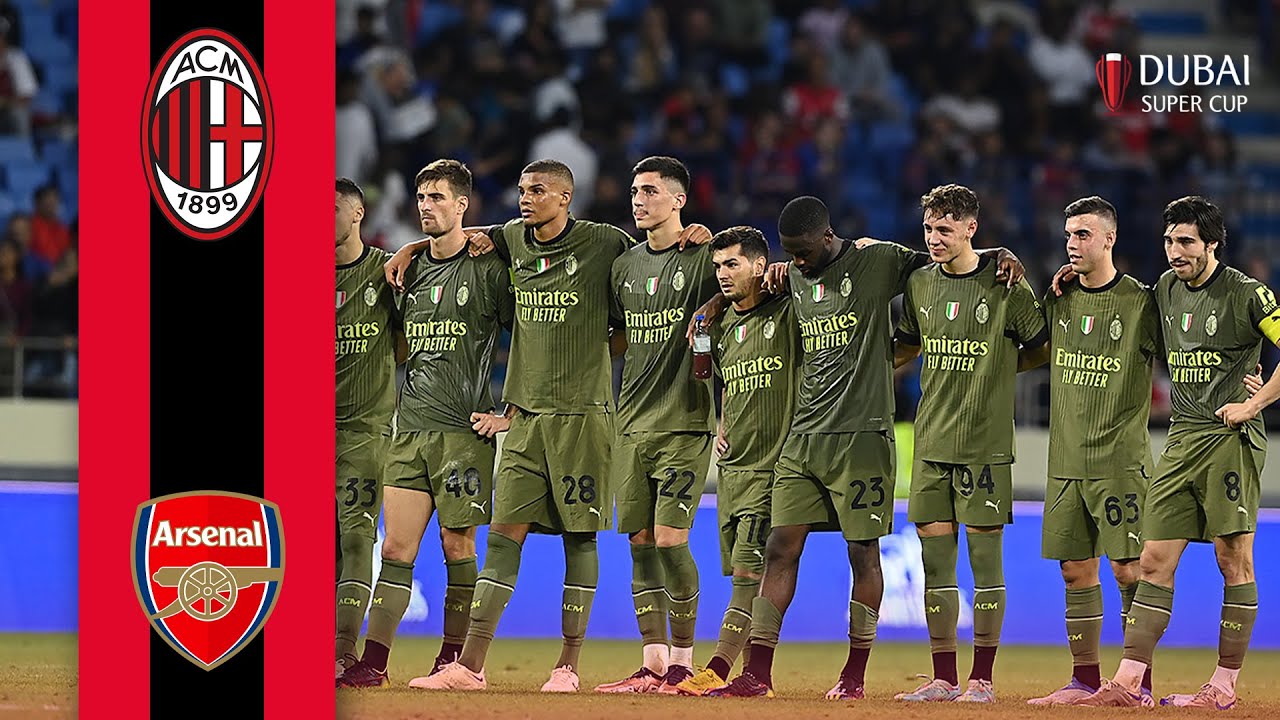 AC Milan v Arsenal | Dubai Super Cup | Highlights background