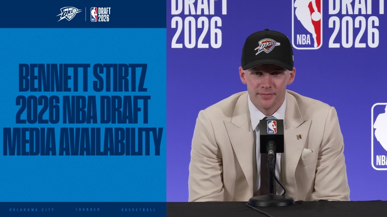Bennett Stirtz Draft Media Availability | 2026 NBA Draft | OKC Thunder