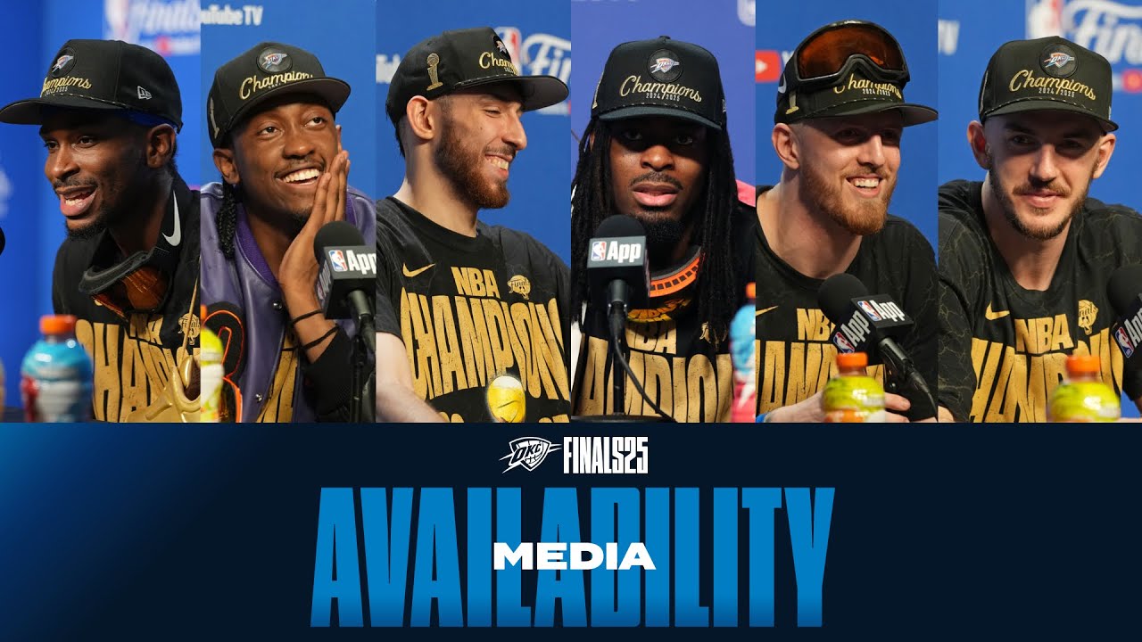 Post Game Media Availability | NBA Finals | OKC Thunder vs Indiana Pacers | June 22, 2025 background