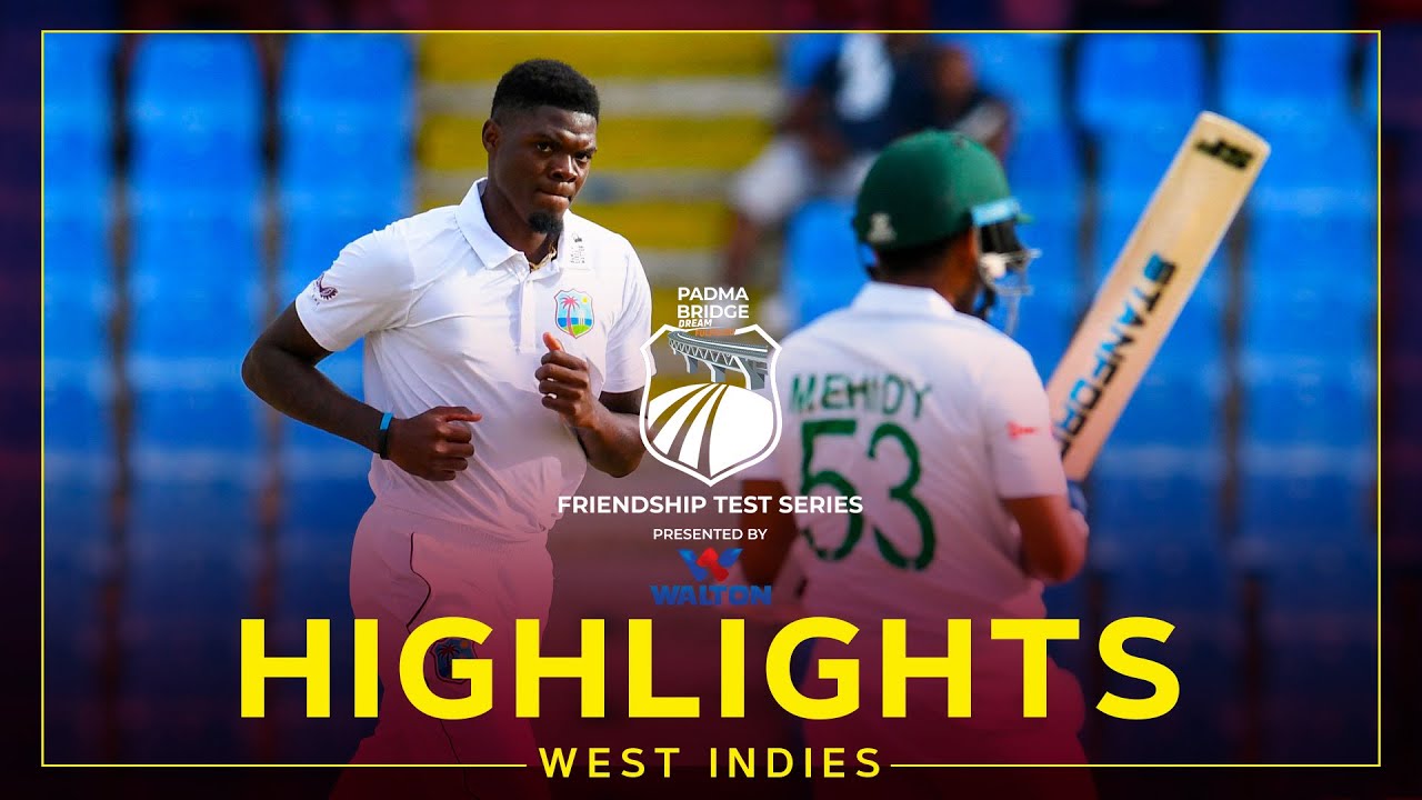 Highlights | West Indies v Bangladesh | Strong Day For The Men In Maroon! | 1st Test Day 2