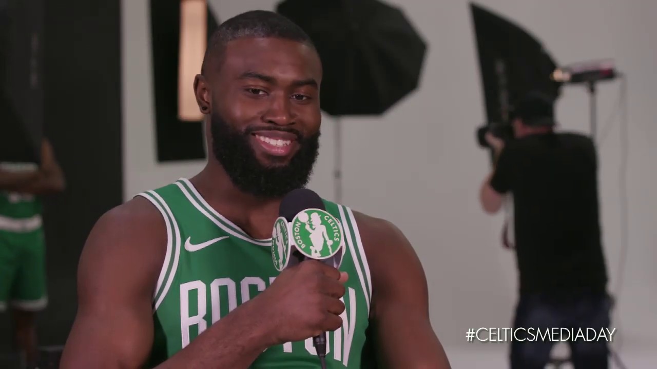 Jaylen Brown at Celtics Media Day 2019