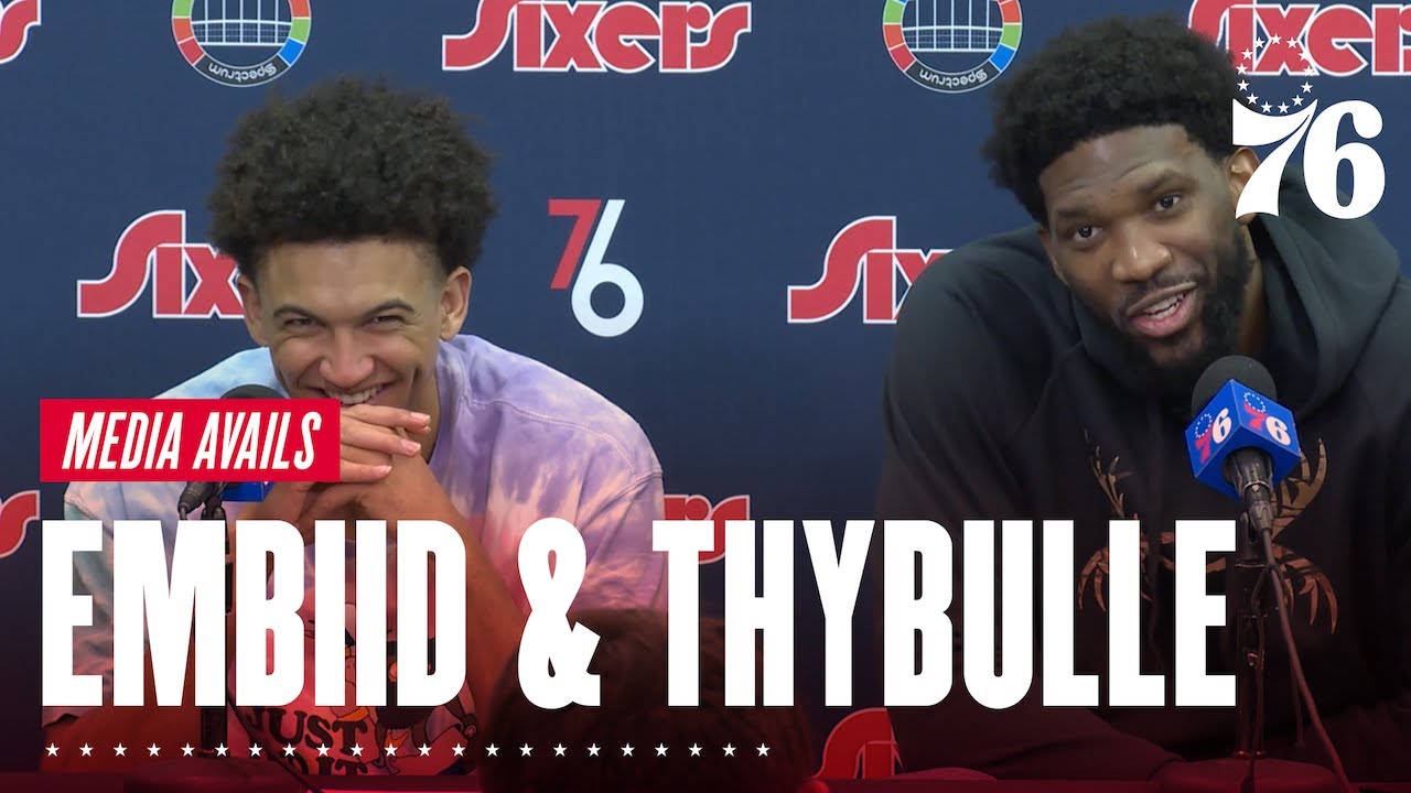 Matisse Thybulle and Joel Embiid Address the Media Post-W vs. San Antonio (1.7.21) background