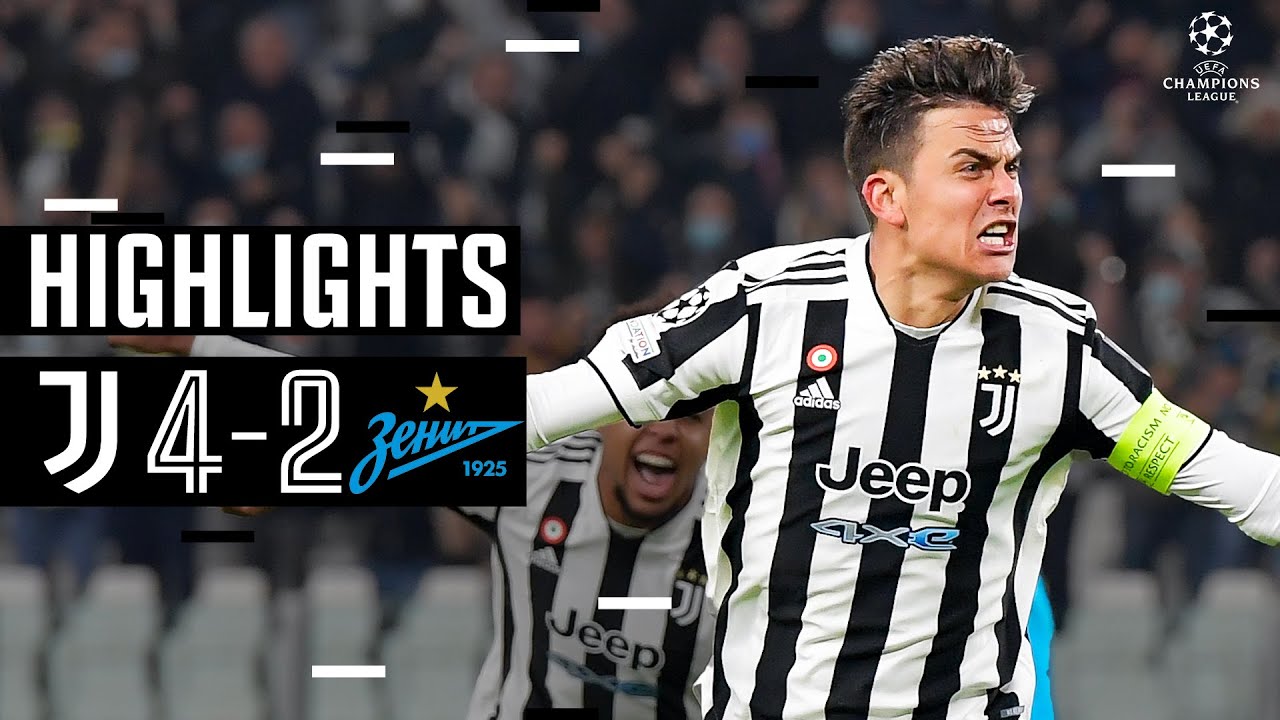 Juventus 4-2 Zenit St. Petersburg | Double Delight for Paulo Dybala! | Champions League Highlights background