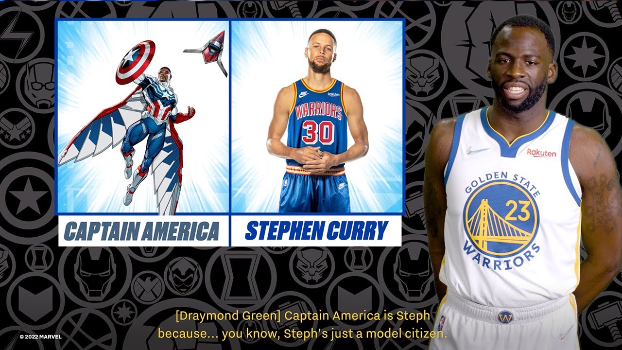 Casting Golden State Warriors Players as Marvel Characters background