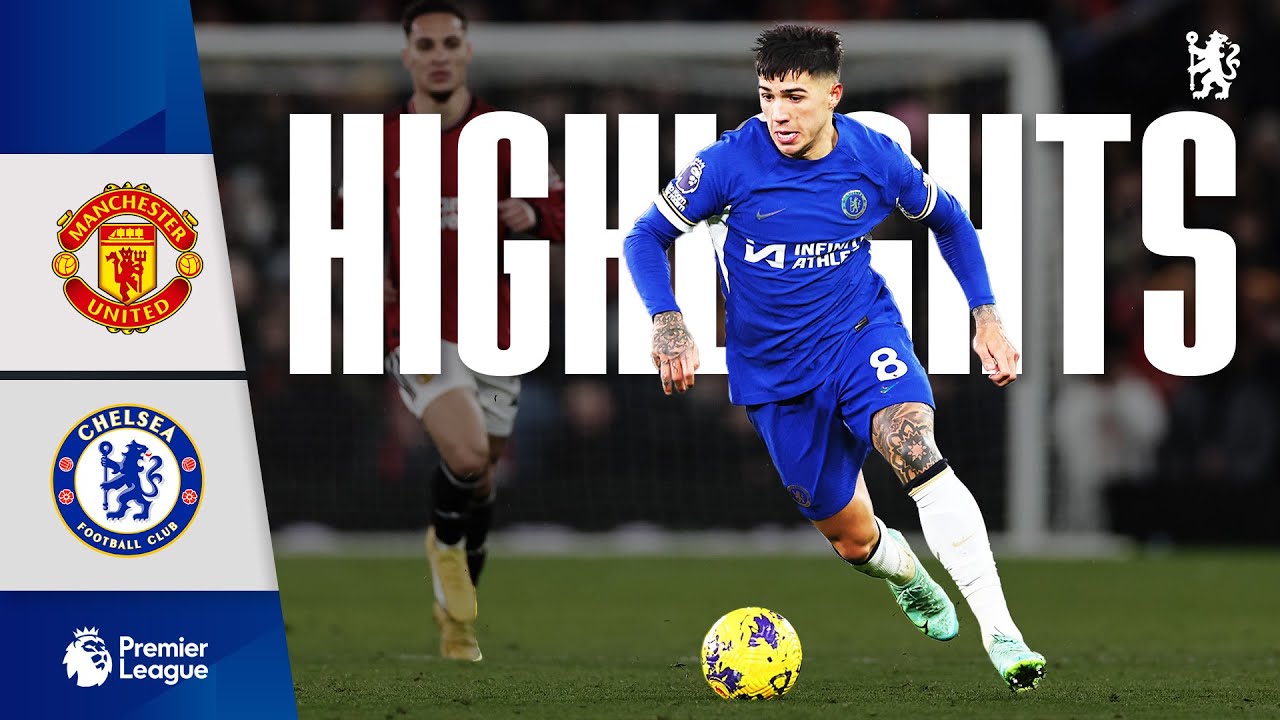 Man Utd 2-1 Chelsea | HIGHLIGHTS | Premier League 2023/24 background
