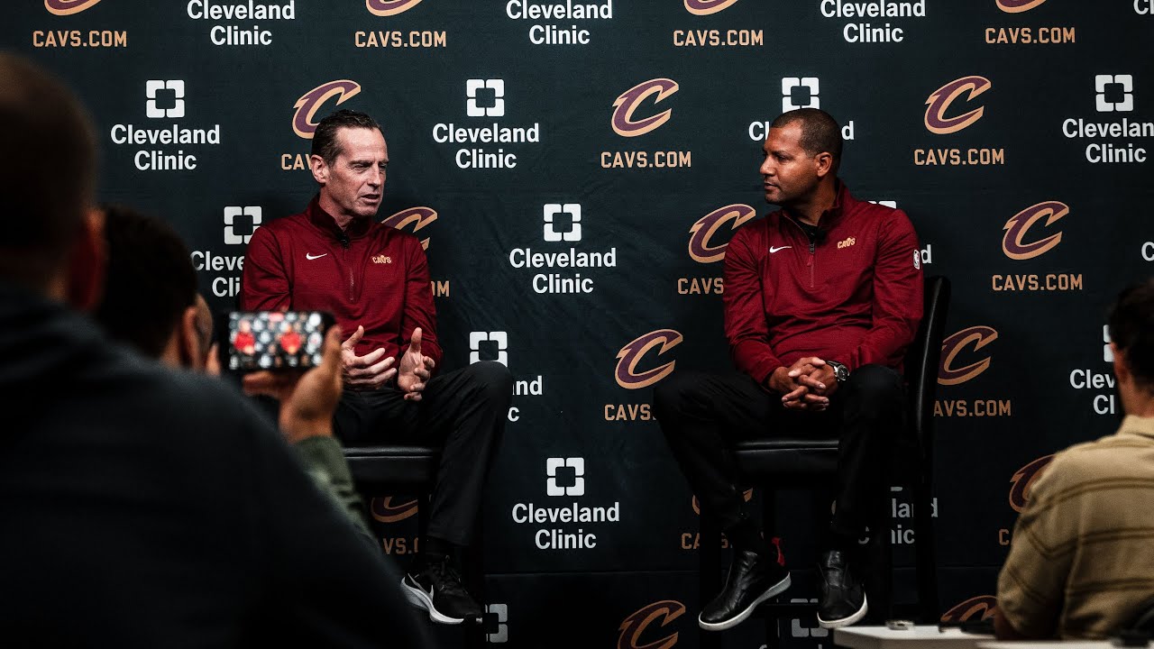 Koby Altman and Kenny Atkinson Start-of-Season Media Availability background