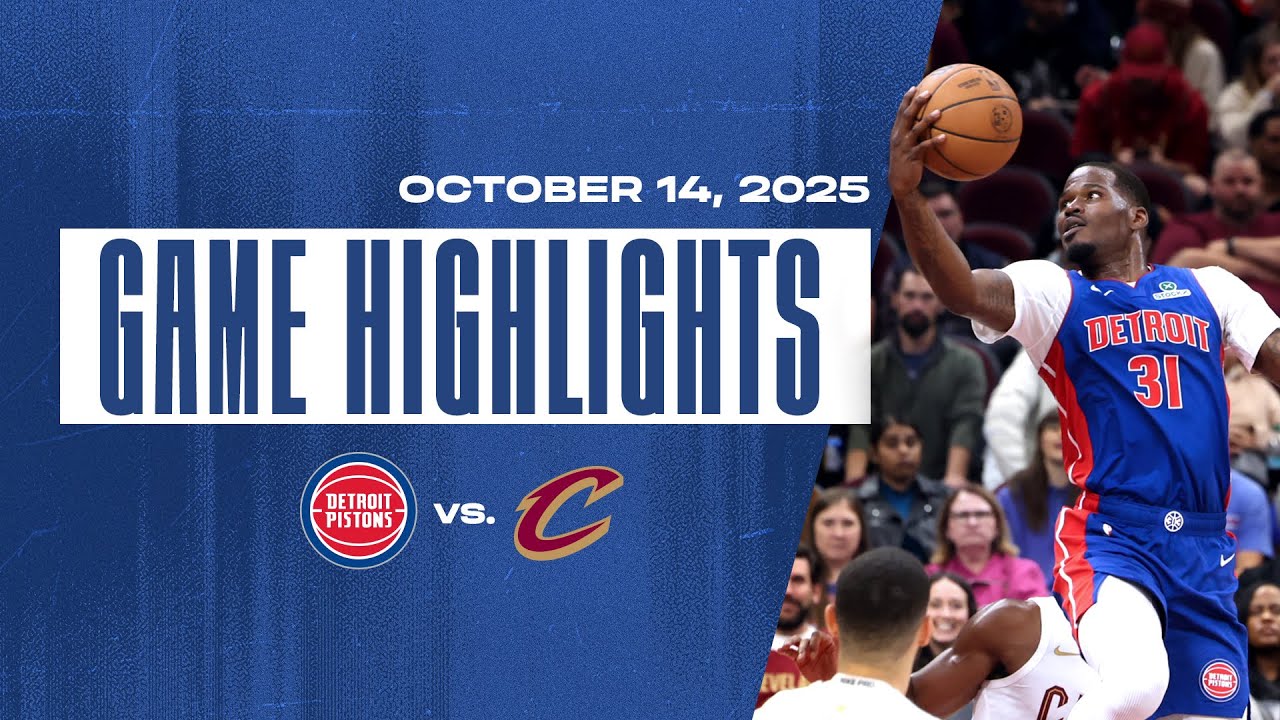Full Game Highlights l Detroit Pistons @ Cleveland Cavaliers background