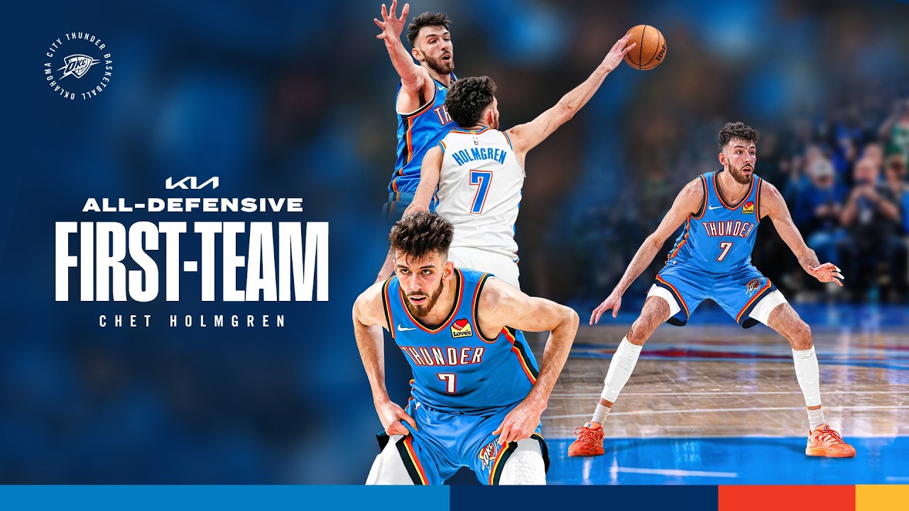 Chet Holmgren named to Kia NBA All-Defensive First Team | OKC Thunder
