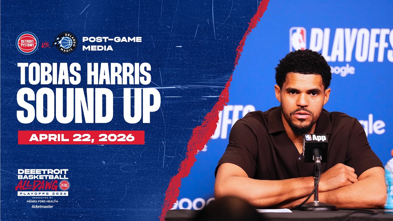 Post-Game Press Conference: Tobias Harris | Pistons vs. Magic | 04.22.26