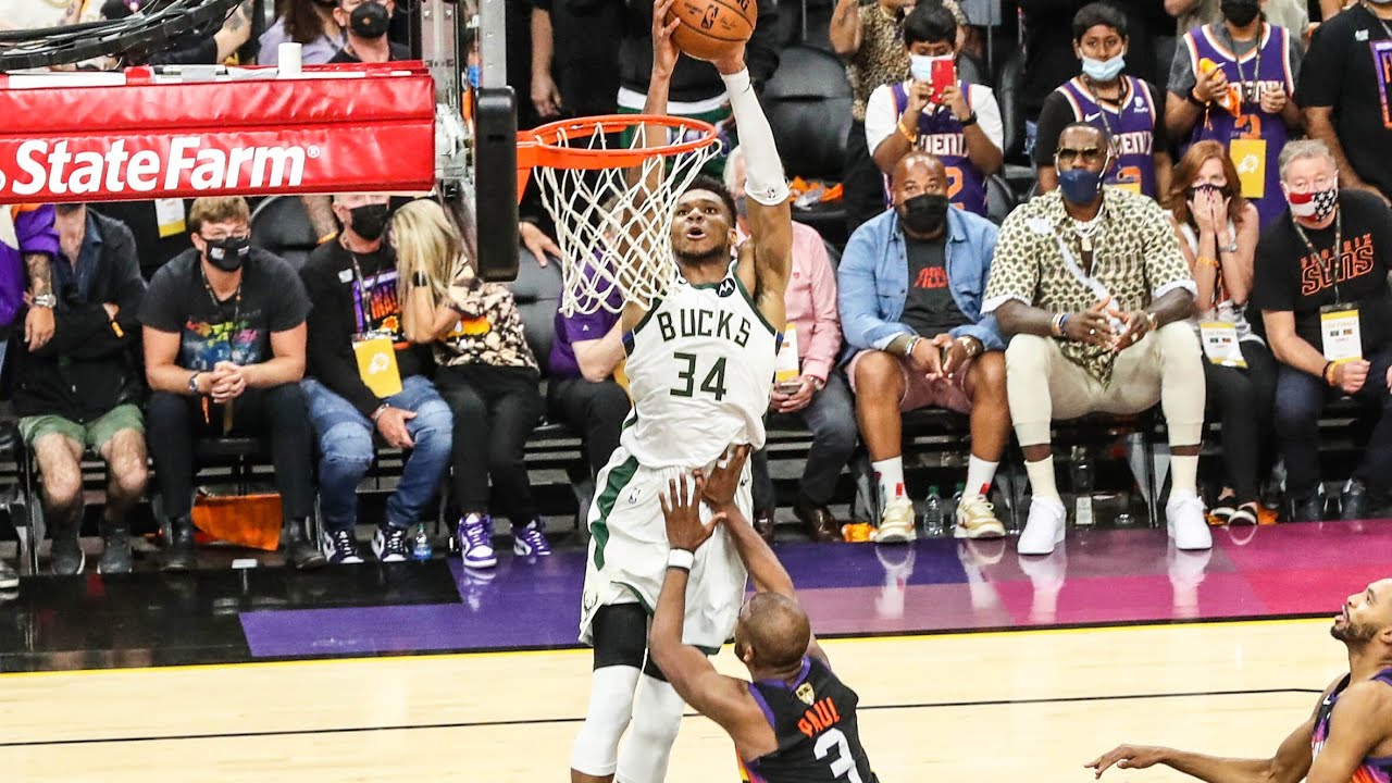 Every Angle: "THE VALLEY OOP", Giannis and Jrue Close Out Game 5 With A Crazy Sequence | 7.17.21 background