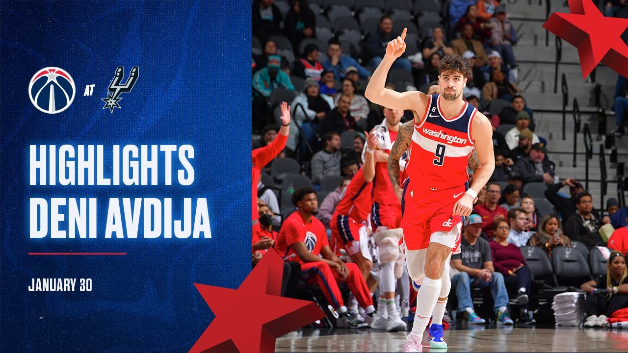 Highlights: Deni Avdija drops career-high 25 points at San Antonio Spurs - 1/30/23 background
