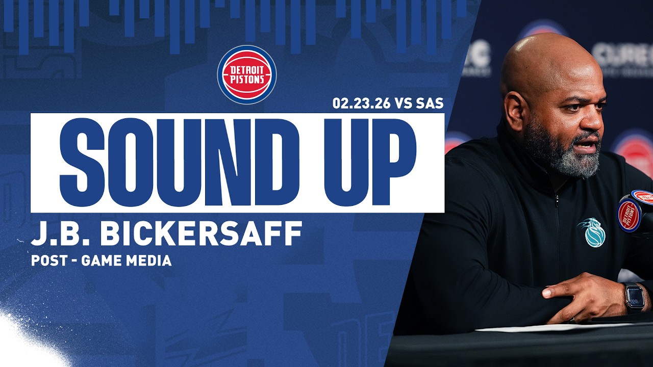 Post-Game Press Conference: J.B. Bickerstaff | Pistons vs. SpursΒ | 02.23.26