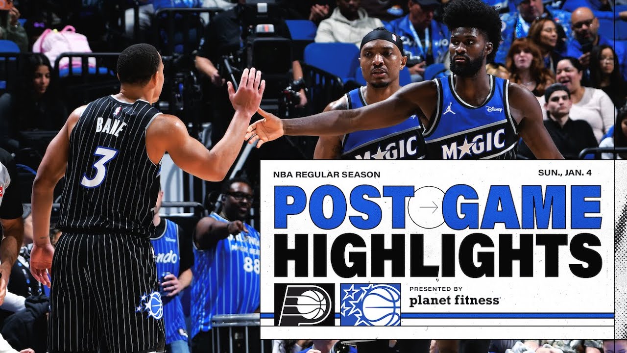 POSTGAME HIGHLIGHTS: INDIANA PACERS VS. ORLANDO MAGIC 1.04.26 PRESENTED BY PLANET FITNESS background