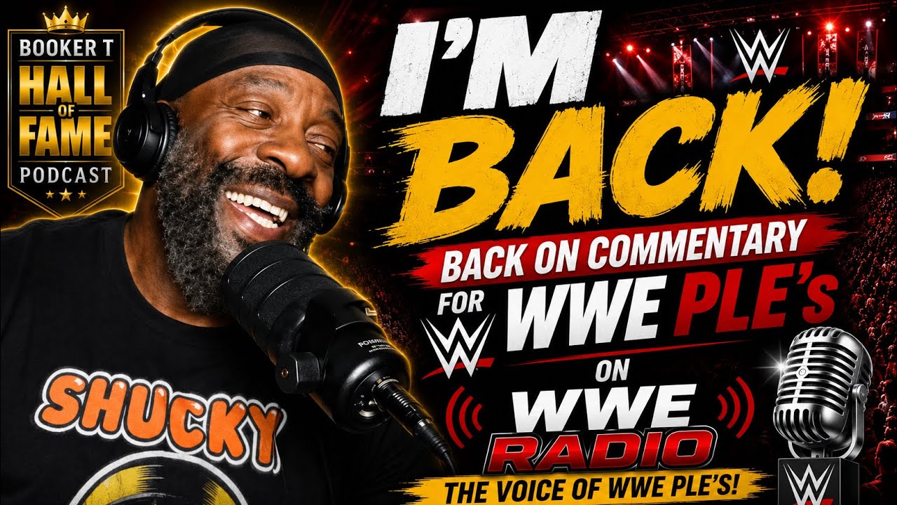 Booker T Is BACK on WWE PLE Commentary! | WWE Radio Announcement