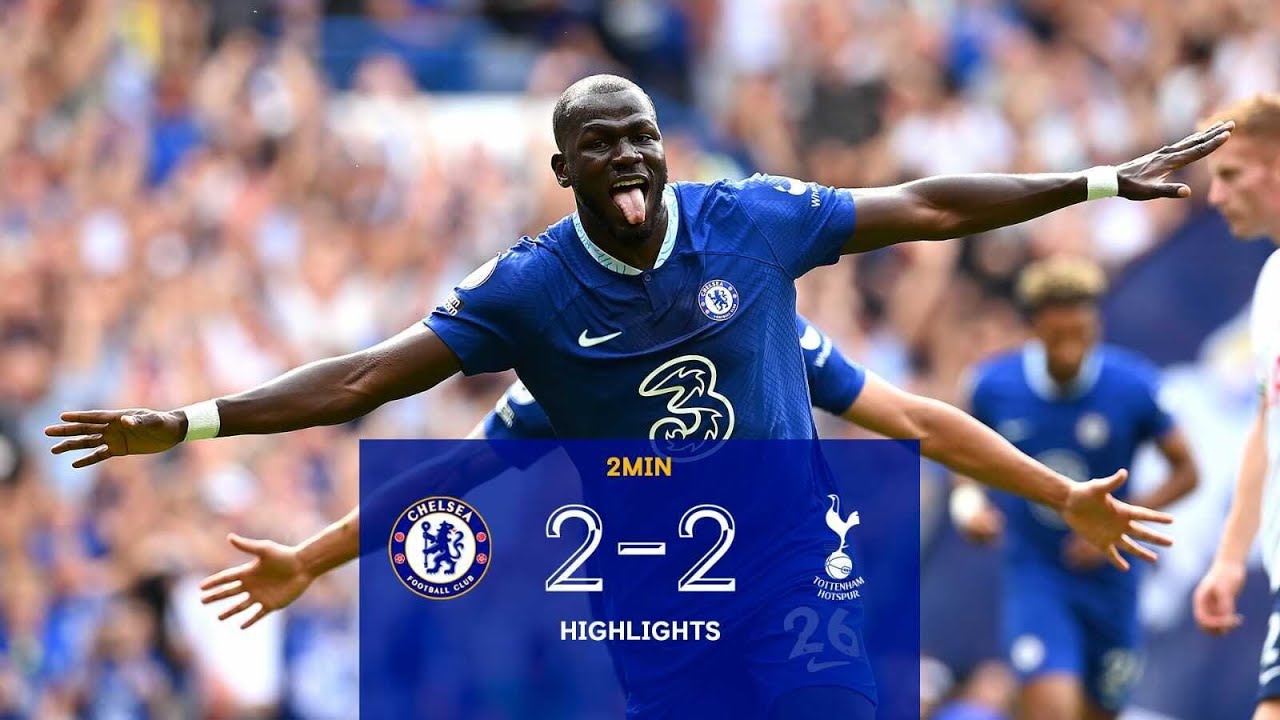 Chelsea 2-2 Tottenham Hotspur | First goal for Koulibaly as late drama ends in a draw | Highlights background