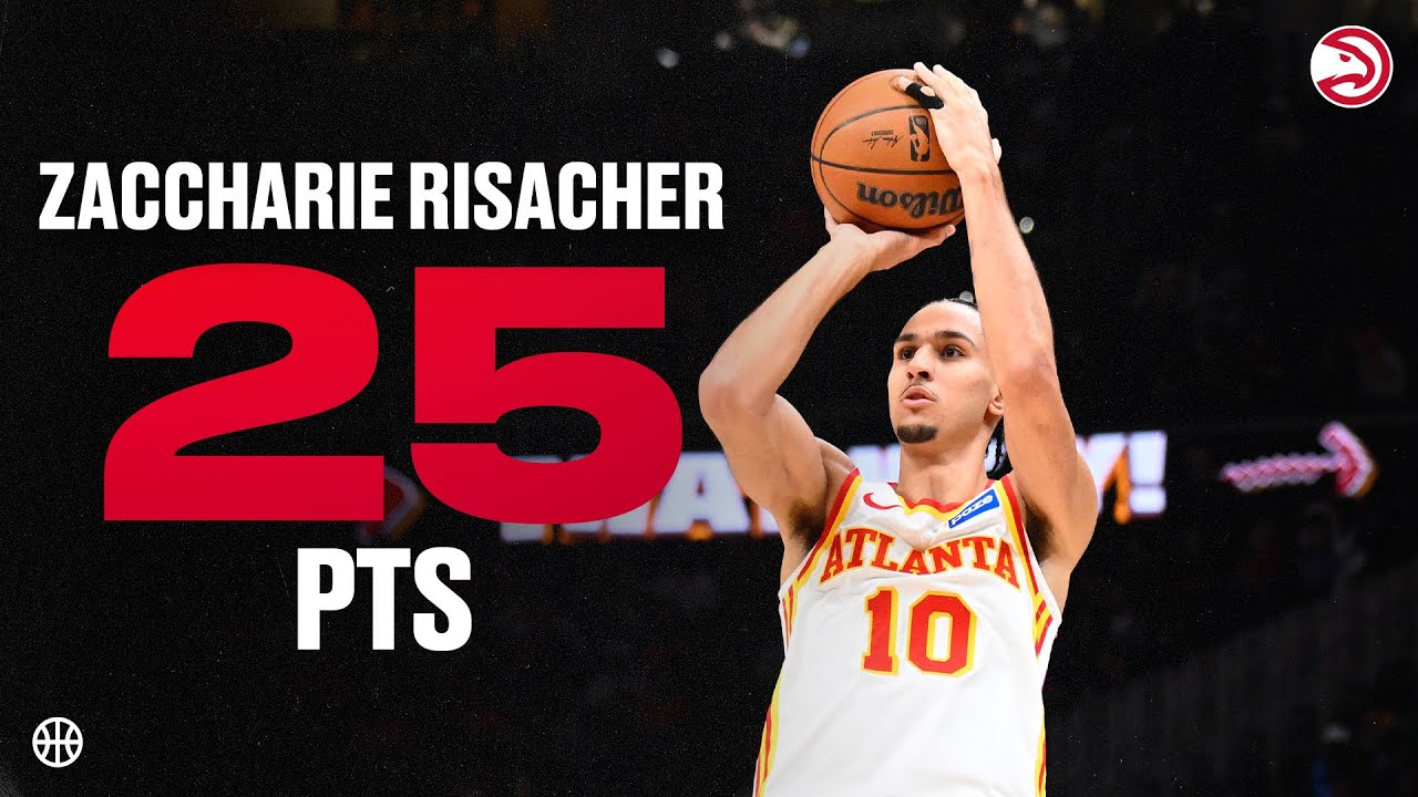 Zaccharie Risacher drops 25 points with 7 threes in Hawks Win over Pelicans background