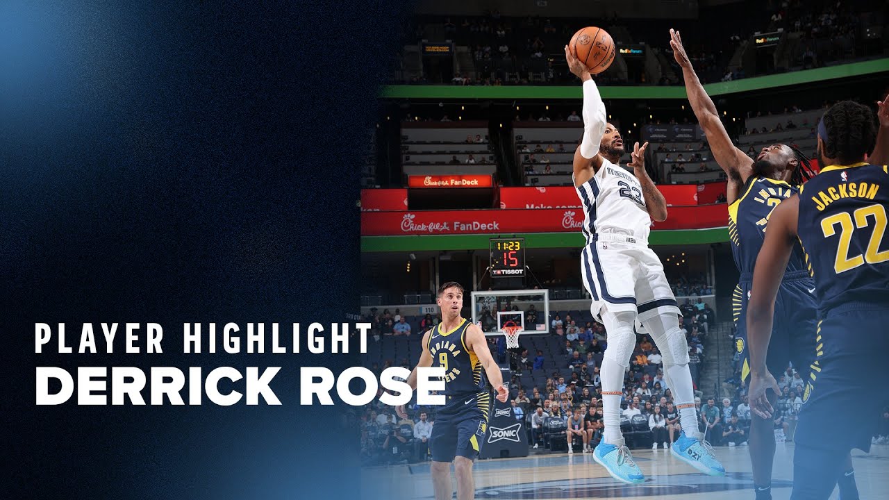 Derrick Rose Highlights vs. Indiana Pacers | 13 points, 2 assists background