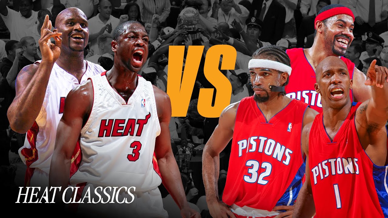 Dwyane Wade & SHAQ Close Out Detroit 👋 Pistons vs. HEAT 2006 ECF Game 6 background