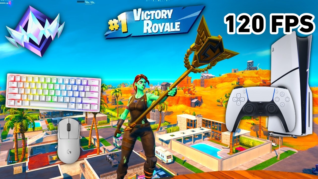 Fortnite Unreal Ranked Reload On PS5 Slim | Keyboard & Mouse Gameplay | 120 FPS | 4K
