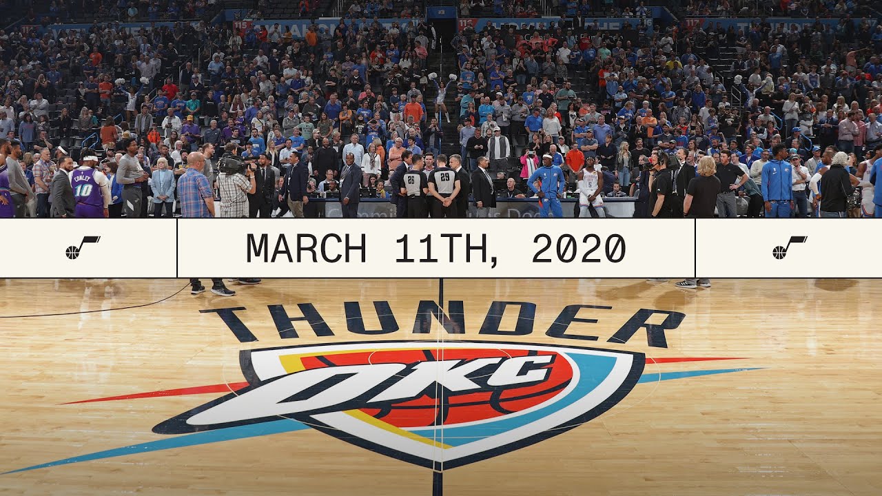 March 11, 2020 in Oklahoma City | UTAH JAZZ background