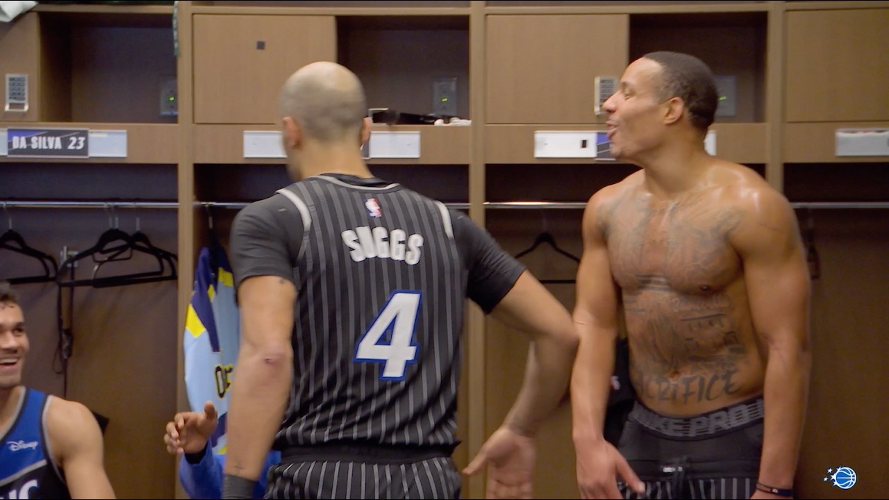 INSIDE THE LOCKER ROOM AFTER ORLANDO MAGIC VS. DETROIT PISTONS WIN