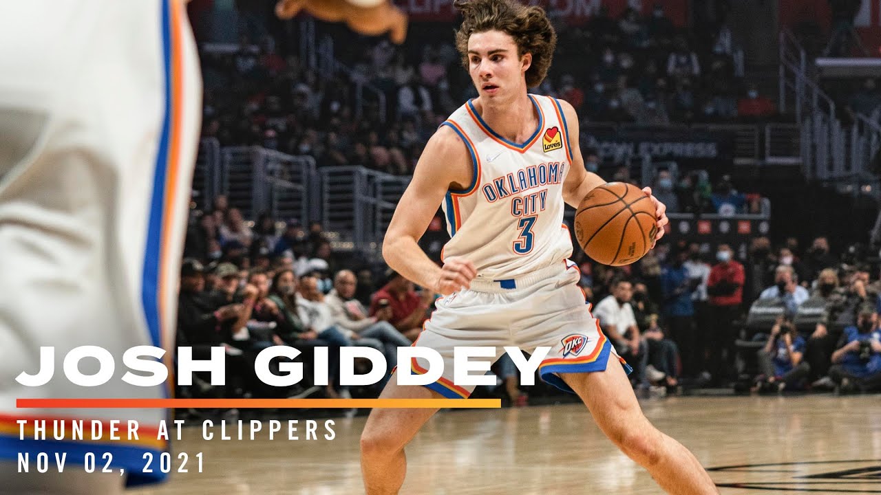 Highlights | Josh Giddey at Clippers 11/02/2021 background
