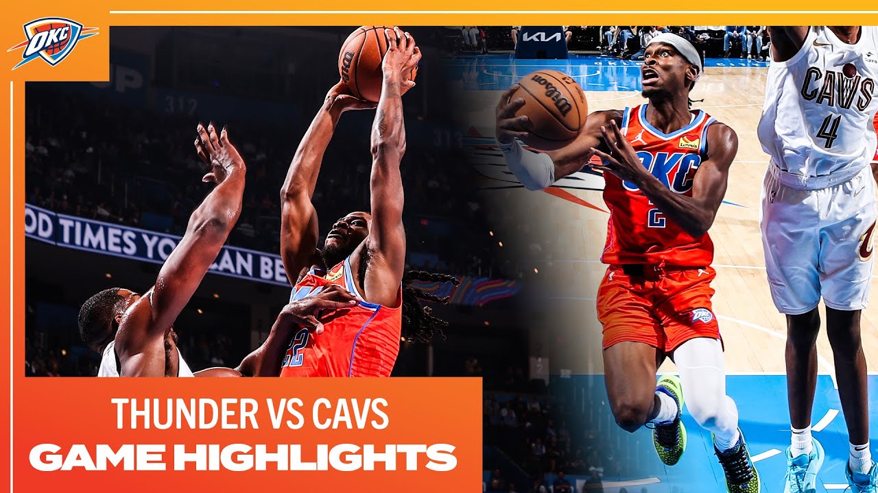OKC Thunder vs Cleveland Cavaliers | Game Highlights | November 8, 2023 background