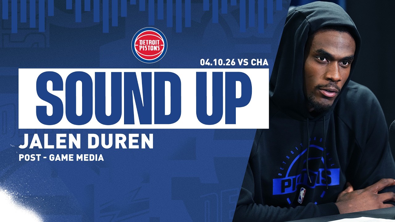 Post-Game Press Conference: Jalen Duren | Pistons vs. Hornets | 04.10.26