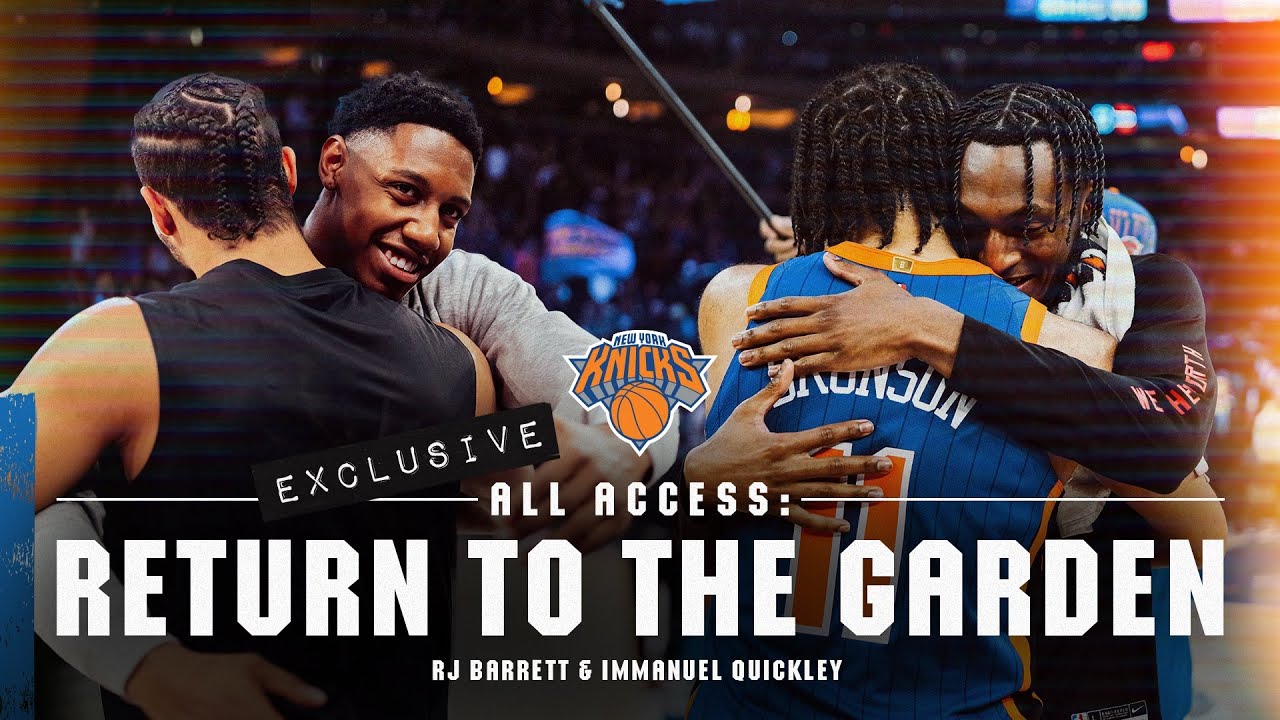 Former Knicks RJ Barrett and Immanuel Quickley Make Emotional Return to the Garden | Jan 20th, 2024 background