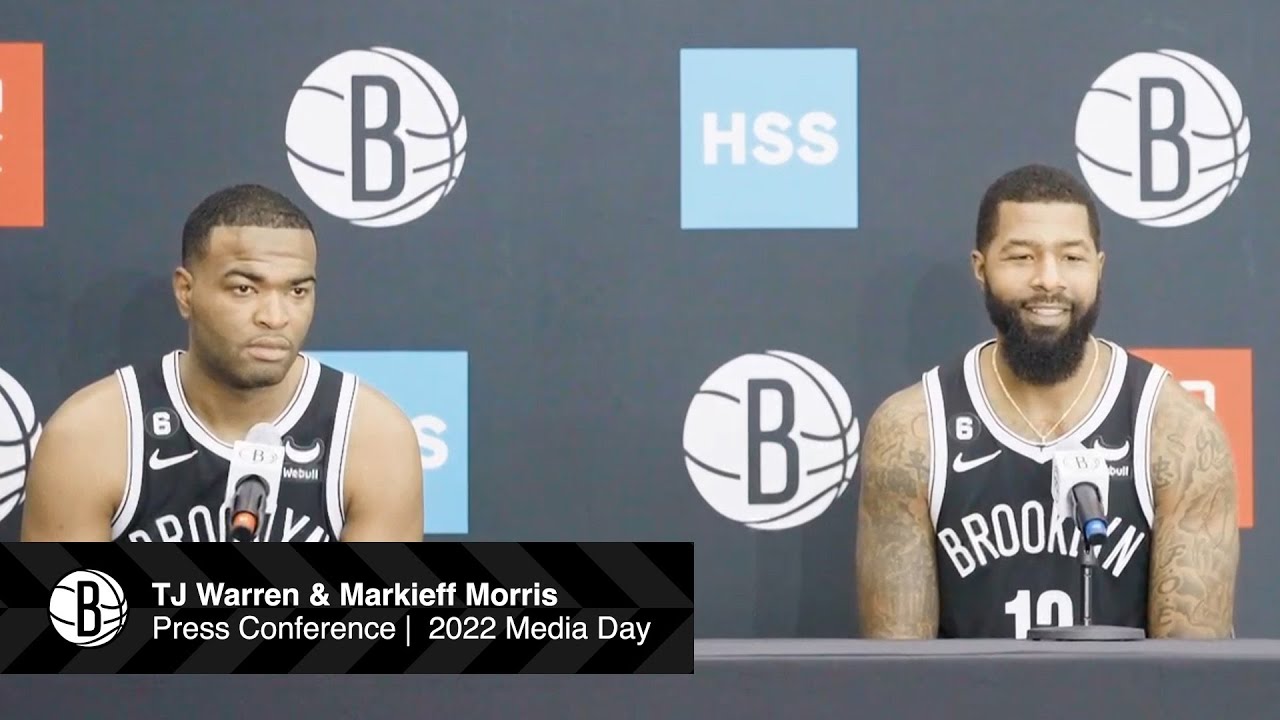 TJ Warren & Markieff Morris Press Conference | 2022 Brooklyn Nets Media Day
