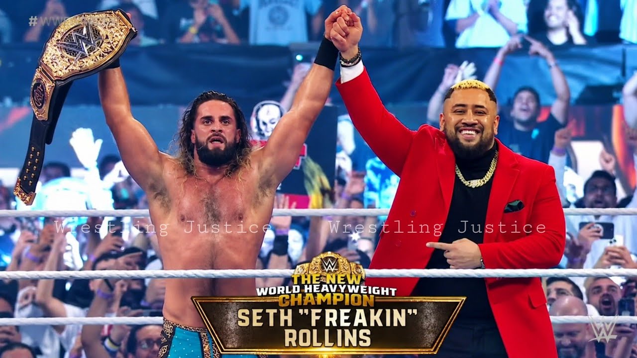 Solo Sikoa Help Seth Rollins Wins World Heavyweight Championship WWE SummerSlam 2026 Highlights