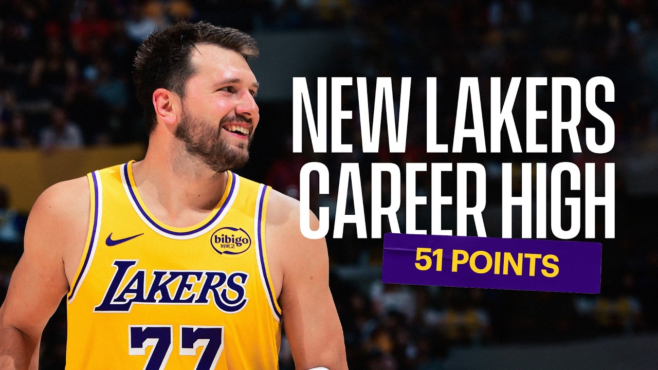 Luka Dončić ERUPTS for 51 (New Lakers Career High)