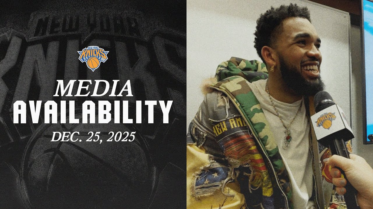 Jalen Brunson and Karl-Anthony Towns Postgame Media | December 25, 2025 background