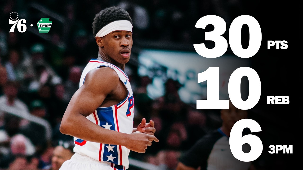Edgecombe First Rookie Since Tim Duncan with 30+ Points and 10+ Rebounds in Playoff Game