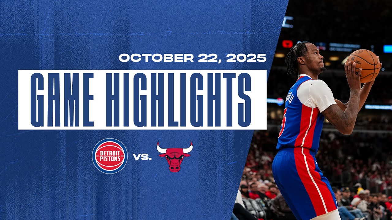 Full Game Highlights l Detroit Pistons vs Chicago Bulls background
