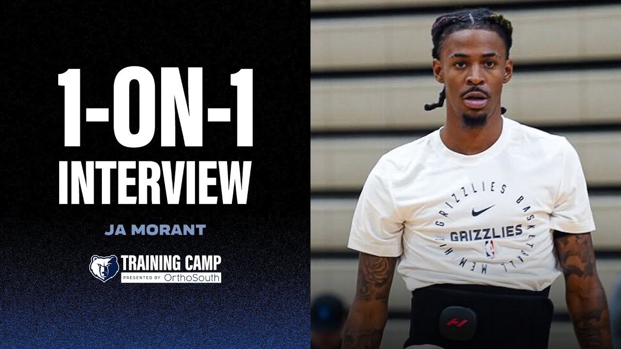 Ja Morant Interview | Grizzlies Training Camp background
