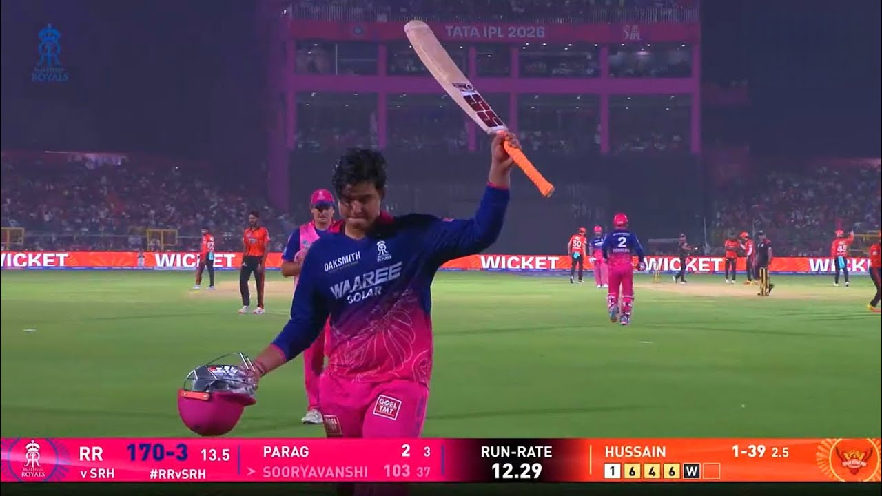 Watch : Vaibhav Suryavanshi Century Today vs SRH | Vaibhav Suryavanshi Batting Today vs SRH