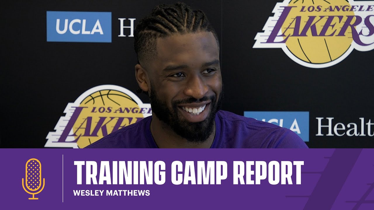 Wesley Matthews gives his thoughts the first day of camp | Lakers Training Camp