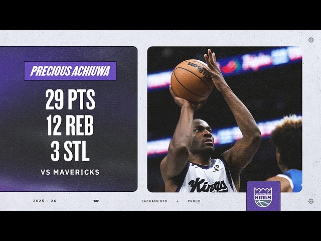 PRECIOUS DROPS CAREER-HIGH VS MAVERICKS!