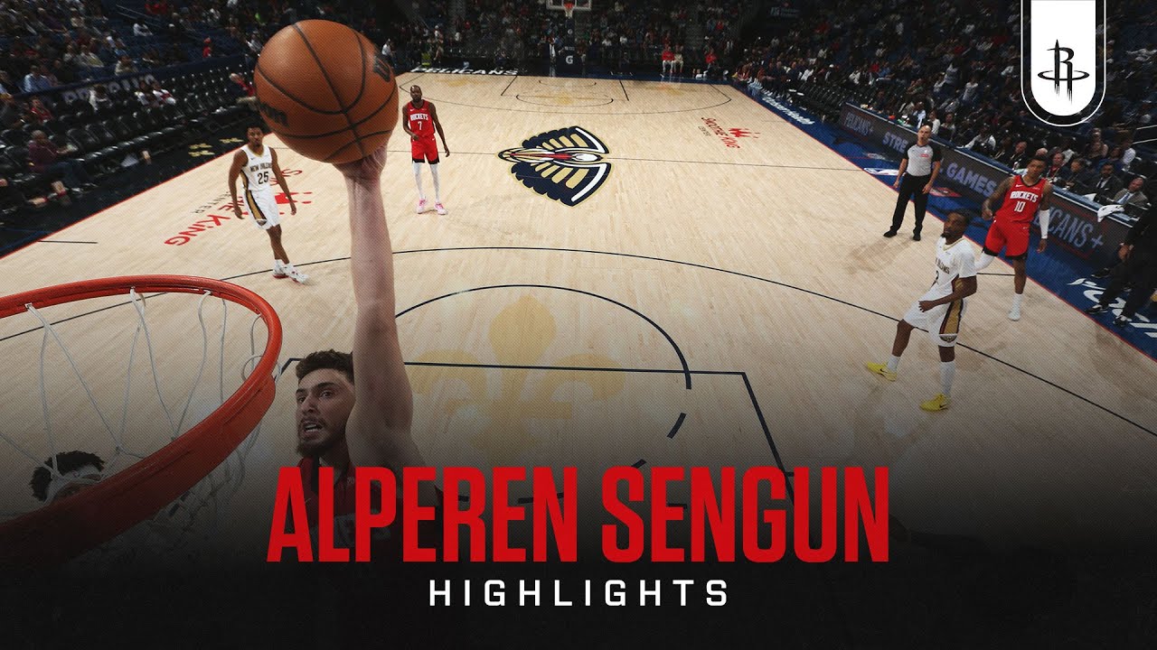 Alperen Sengun (28 points) Highlights vs. New Orleans Pelicans background